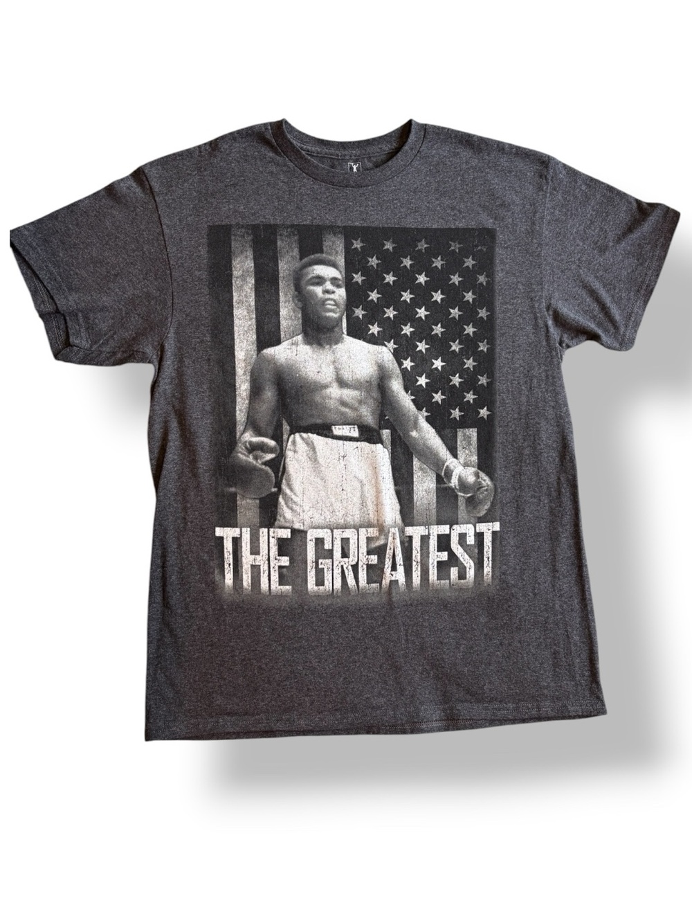 Muhammad Ali "The Greatest" Graphic Tee - Gray - Size Medium
